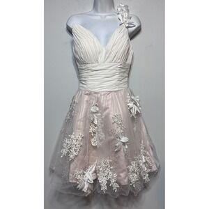 Jovani Fairycore Corset Mini Dress Size 0 Cottagecore Party HOCO Prom Ethereal